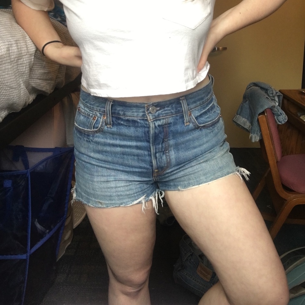 Levi’s High Waisted Denim Shorts